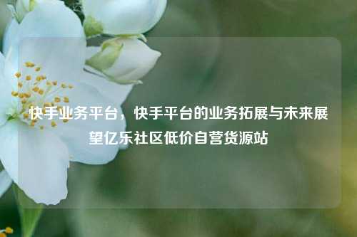 快手业务平台，快手平台的业务拓展与未来展望亿乐社区低价自营货源站  第1张