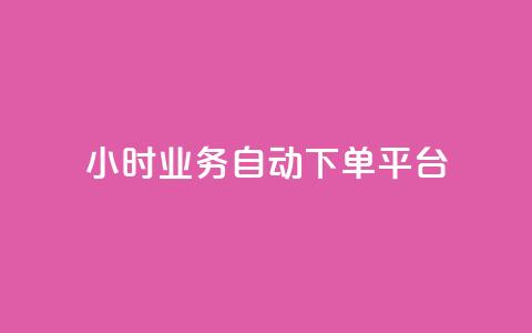 24小时业务自动下单平台 - 全天候自动下单平台助力业务畅行无阻~  第1张