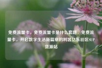 免费流量卡，免费流量卡是什么套路，免费流量卡，开启数字生活新篇章的利器亿乐社区SUP货源站